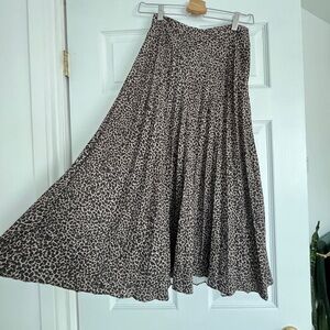 Frank & Oak Leopard Print Skirt